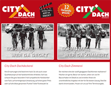 Tablet Screenshot of citydach.at